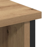 Tv Cabinet Artisan Oak 100X35X45 Cm Engineered Wood And Steel