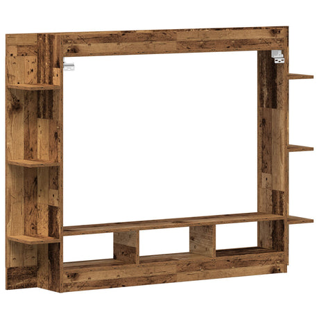 Tv Cabinet Wall-Mounted Old Wood 152X22X113 Cm