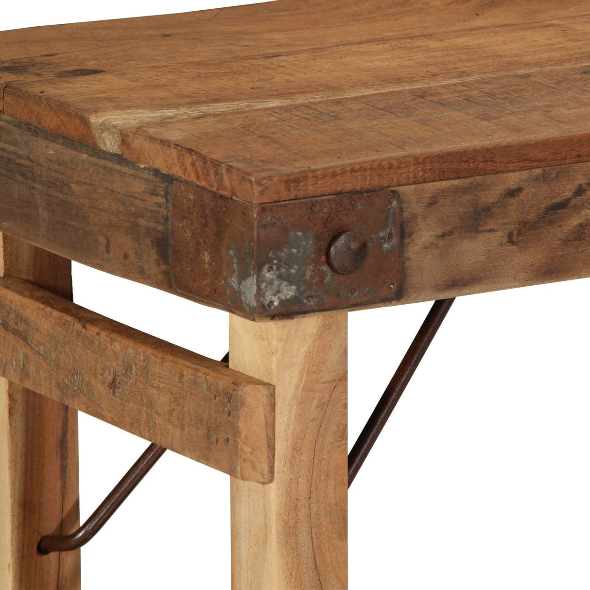Bench 110X35X46 Cm Solid Wood Reclaimed
