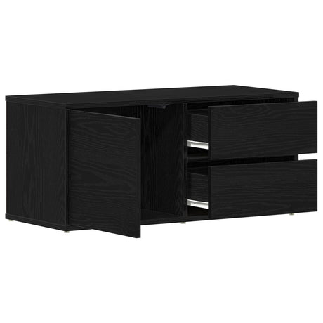 Tv Stand - Artisan Oak, 80X34X35.5 Cm, Made From Engineered Wood