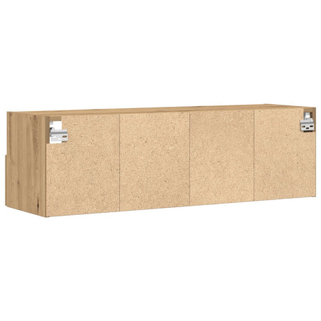 Tv Wall Cabinets 2 Pcs Artisan Oak 100X30X30 Cm Engineered Wood