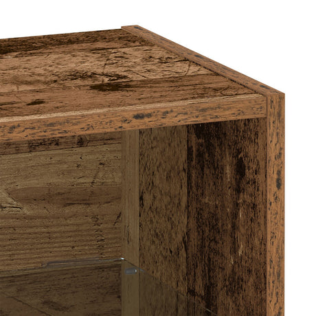 Floating Shelf Old Wood 40X28,5X40 Cm Engineered Wood