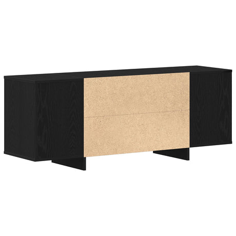 Tv Stand - Black Oak - 120X30X40.5 Cm - Made Of Engineered Wood