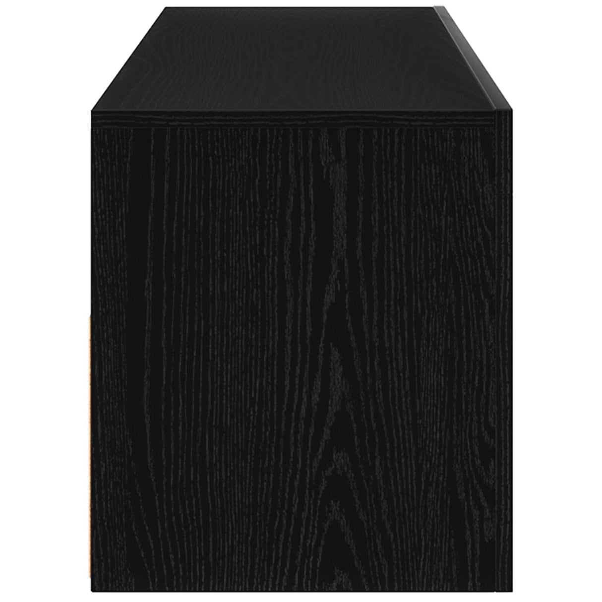 Tv Cabinet With Led Black Oak 120X35X40 Cm Engineered Wood