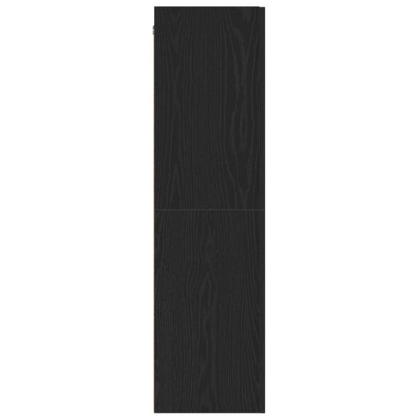 Tv Cabinet Black Oak 30,5X30X110 Cm Engineered Wood
