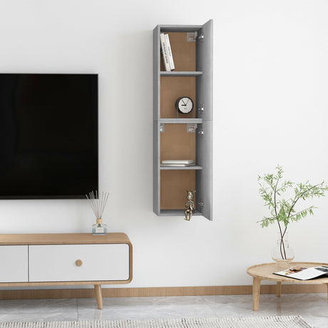 Tv Cabinet 2 Pcs 30,5X30X Engineered Wood