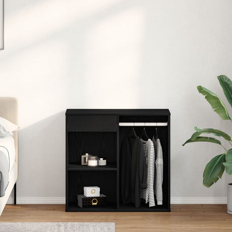 Black Oak Cosmetic Cabinet 80X40X75 Cm Made From Engineered Wood
