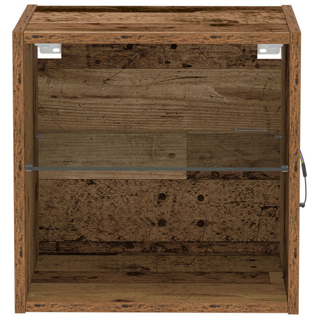Floating Shelf 2 Pcs Old Wood 40X28,5X40 Cm Engineered Wood