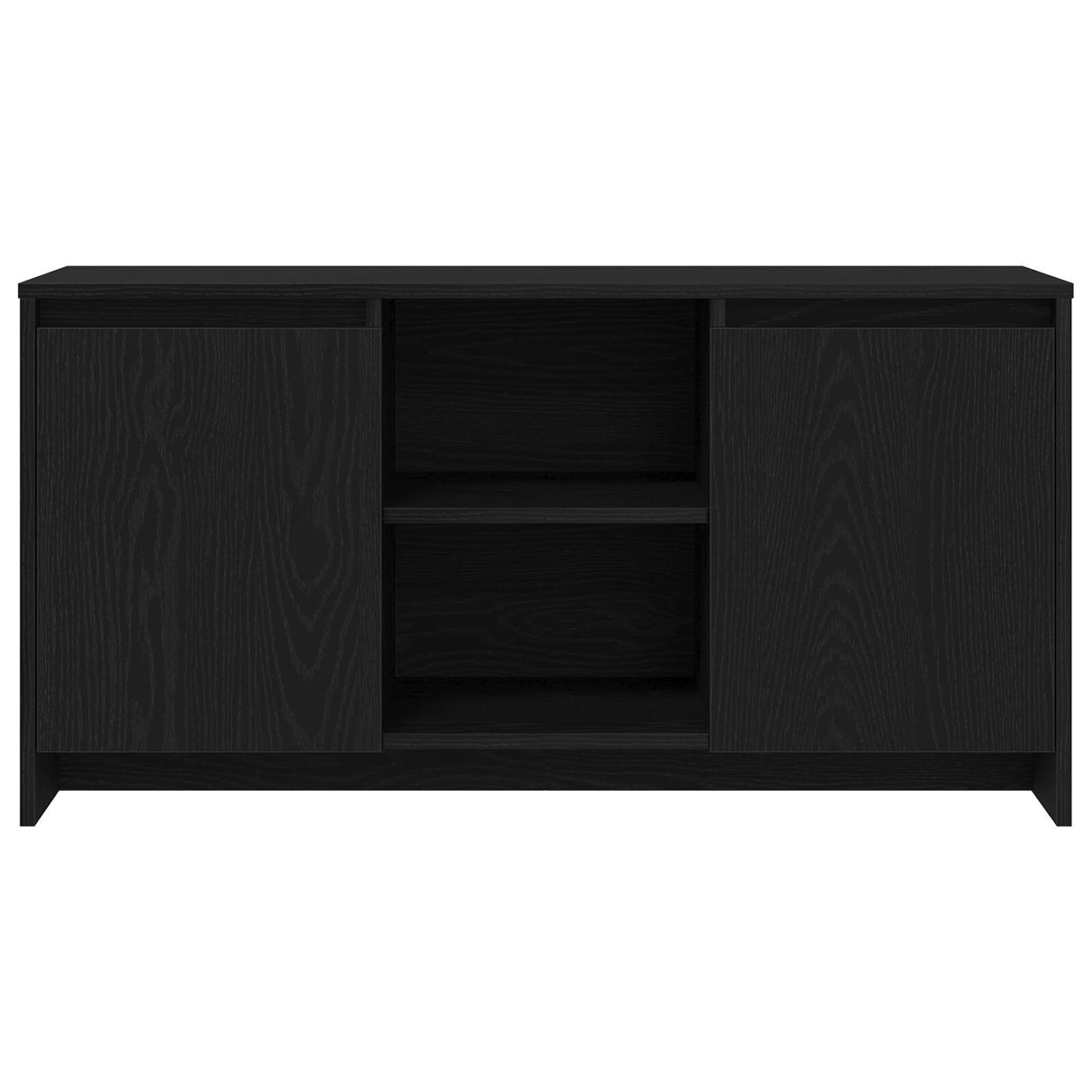 Tv Stand In Black Oak - 102 X 37.5 X 52.5 Cm, Made Of Engineered Wood