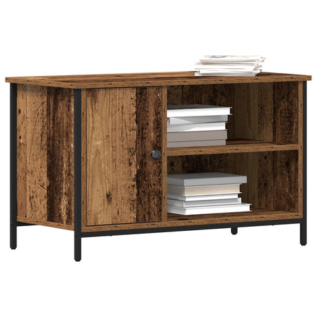 Tv Cabinet Old Wood 80X40X50 Cm Engineered Wood And Steel