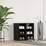 Shoe Cabinet Black Oak 52.5X30X50 Cm