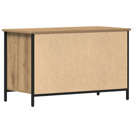Tv Cabinet Artisan Oak 80X40X50 Cm Engineered Wood And Steel