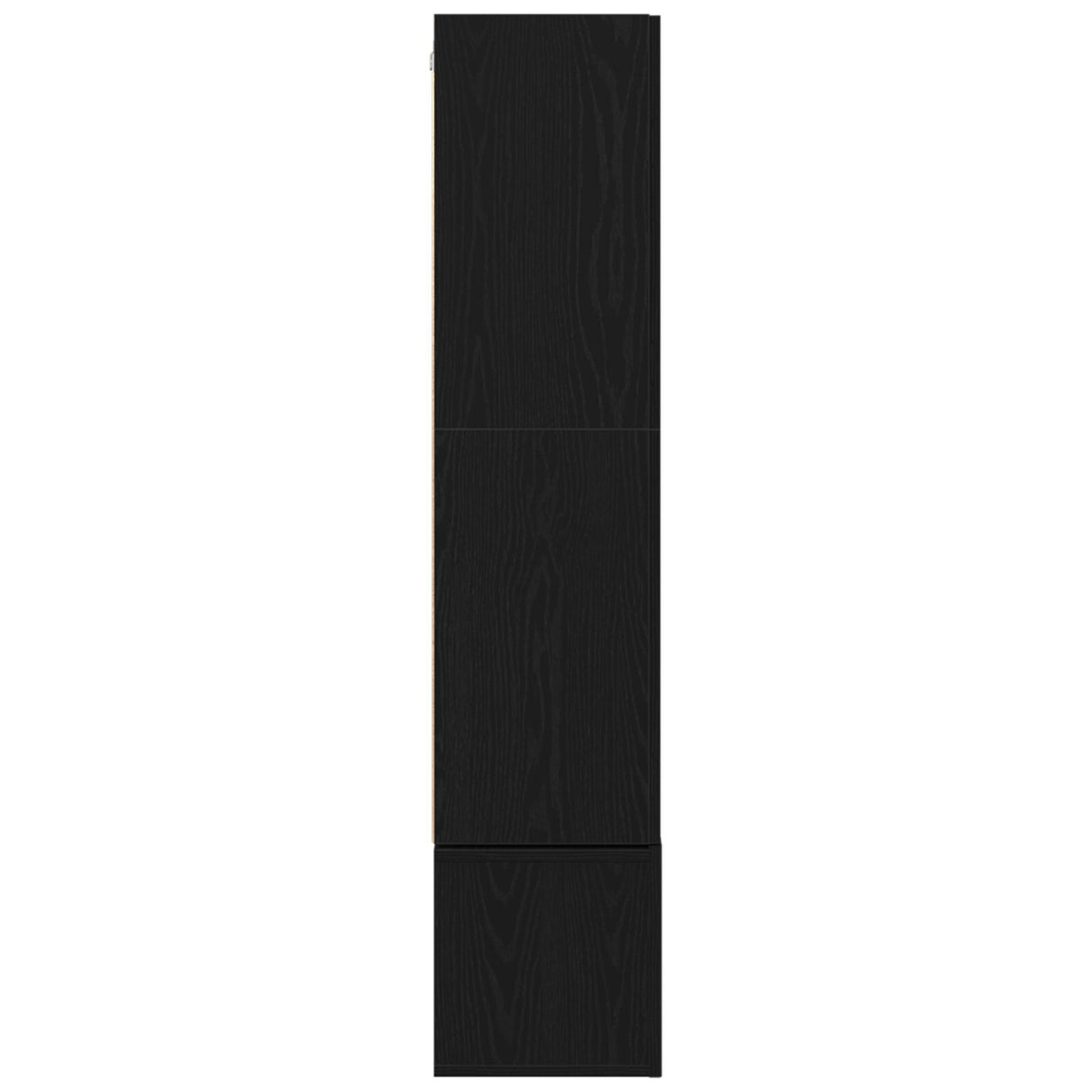 4 Piece Tv Cabinet Set Wall-Mounted Black Oak Engineered Wood