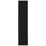 4 Piece Tv Cabinet Set Wall-Mounted Black Oak Engineered Wood
