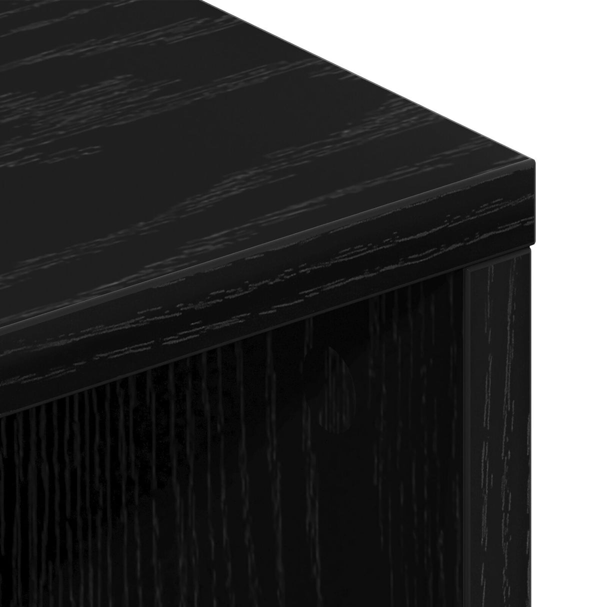 Tv Cabinet Black Oak 150X30X44,5 Cm Engineered Wood