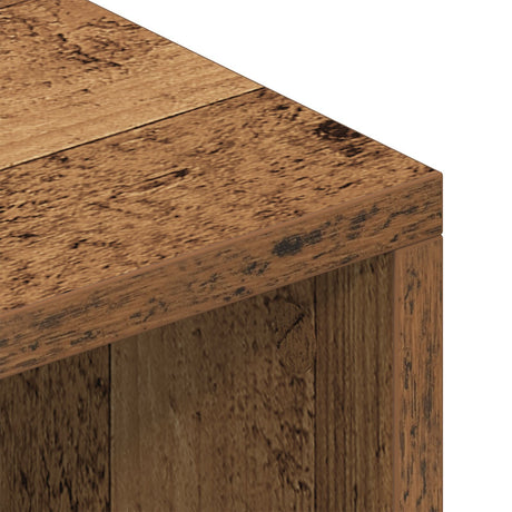 Tv Cabinet With Wooden Leg Old Wood 69.5X30X50 Cm