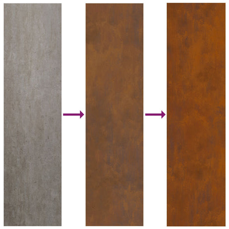 Fire Pit Square Weathering Steel