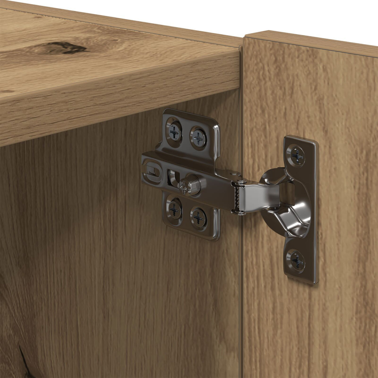 Tv Wall Cabinets With Led Lights 2 Pcs Artisan Oak 80X35X31 Cm