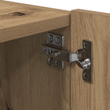 Tv Wall Cabinets With Led Lights 2 Pcs Artisan Oak 80X35X31 Cm