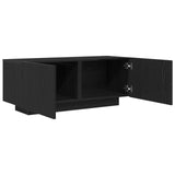 Tv Stand Black Oak 100X35X40 Cm Made Of Engineered Wood