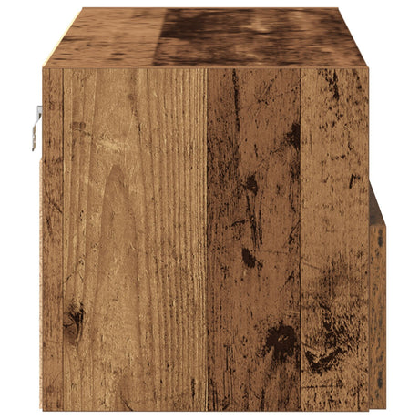 Tv Wall Cabinets 2 Pcs Old Wood 100X30X30 Cm Engineered Wood
