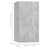 Tv Cabinet 2 Pcs 30,5X30X Engineered Wood