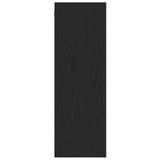 Wall-Mounted Tv Cabinets - 2 Pcs Black Oak, 30.5X30X90 Cm, Made From Engineered Wood
