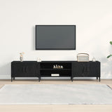 Tv Cabinet Black Oak 180X31,5X40 Cm Engineered Wood