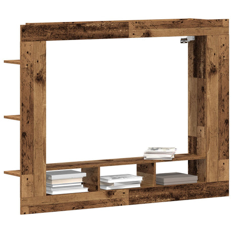 Tv Cabinet Wall-Mounted Old Wood 152X22X113 Cm