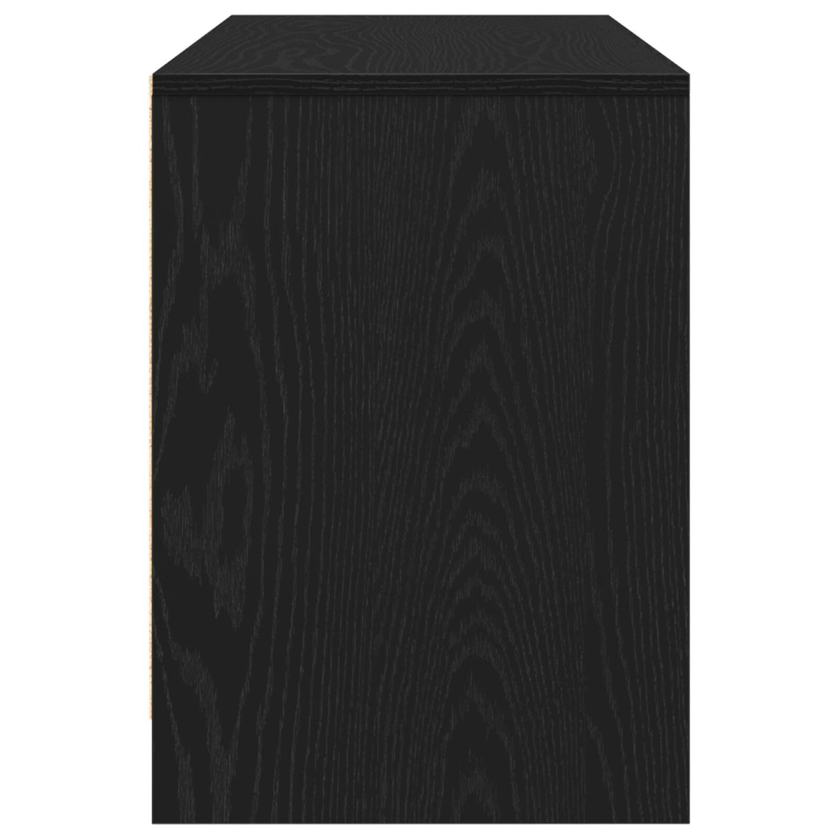 Tv Stand In Black Oak - 102 X 37.5 X 52.5 Cm, Made Of Engineered Wood