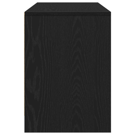 Tv Stand In Black Oak - 102 X 37.5 X 52.5 Cm, Made Of Engineered Wood