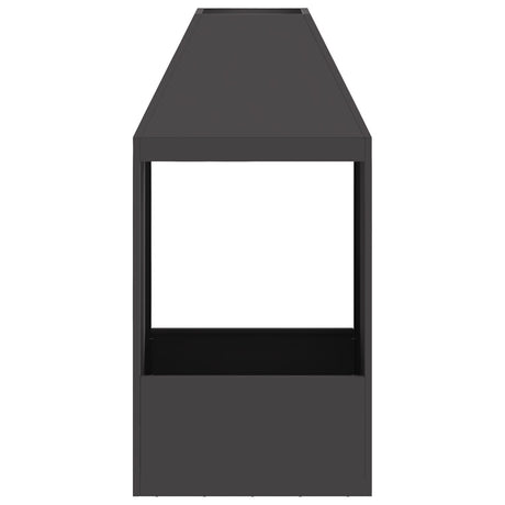 Fire Pit Black 50X50X100 Cm Steel