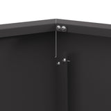 Fire Pit Hexagonal Black Steel