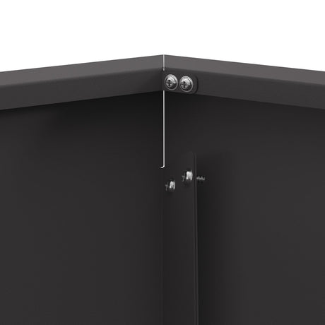 Fire Pit Hexagonal Black Steel