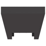 Square Fire Pit - Black, 50X50X30 Cm, Steel