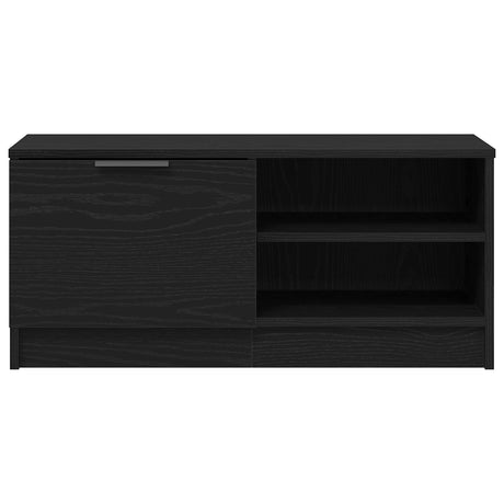 Tv Cabinet Black Oak 80X35X36,5 Cm Engineered Wood
