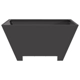 Fire Pit Square Black Steel