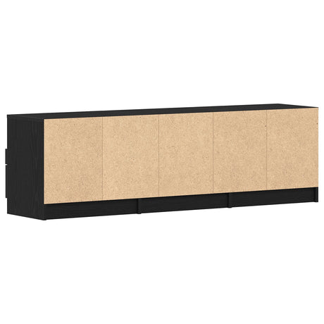 Tv Cabinet Black Oak 150X33,5X45 Cm Engineered Wood