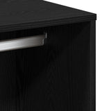 Black Oak Cosmetic Cabinet 80X40X75 Cm Made From Engineered Wood