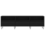 Tv Cabinet Black Oak 150X30X44,5 Cm Engineered Wood