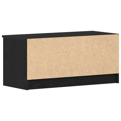 Tv Cabinet Black Oak 80X35X36,5 Cm Engineered Wood