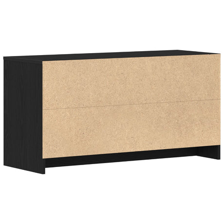 Tv Stand In Black Oak - 102 X 37.5 X 52.5 Cm, Made Of Engineered Wood