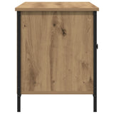Tv Cabinet Artisan Oak 100X40X50 Cm Engineered Wood And Steel