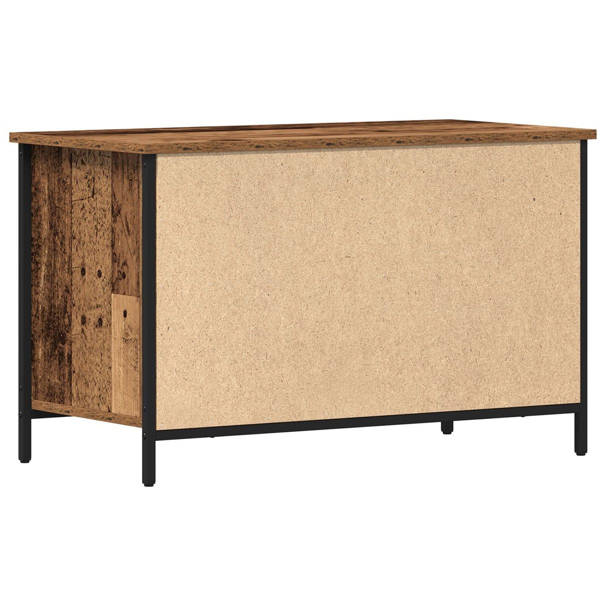 Tv Cabinet Old Wood 80X40X50 Cm Engineered Wood And Steel