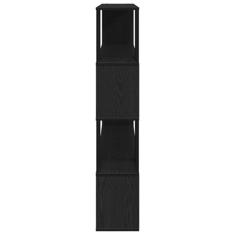 Tv Cabinet Black Oak Engineered Wood 100 X 24 X 124 Cm