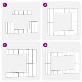 8 Piece Tv Cabinet Set Wall-Mounted Engineered Wood,  Tv Stand 80X30X30 Cm Made Of Engineered Wood,  Wall-Mounted Tv Cabinets - 2 Pcs , 30.5X30X90 Cm, Made From Engineered Wood