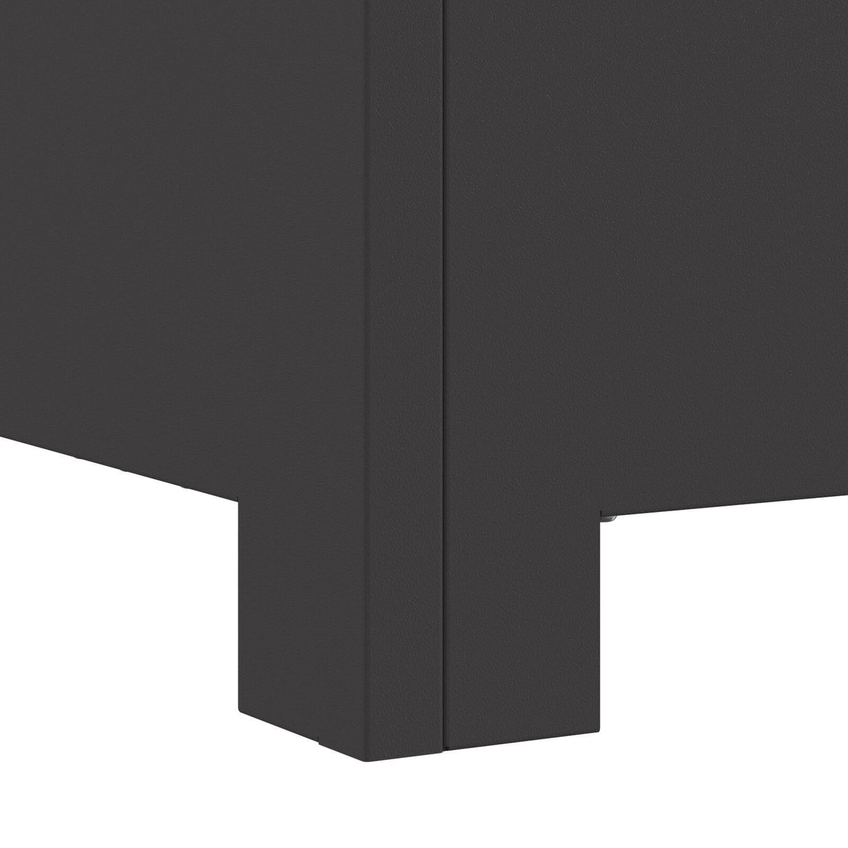 Fire Pit Square Black Steel