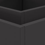 Fire Pit Square Black Steel