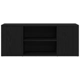Tv Cabinet Black Oak 100X35X40 Cm Engineered Wood