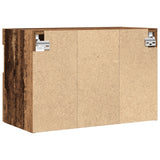 Tv Wall Cabinets With Led Lights 2 Pcs Old Wood 60X30X40 Cm